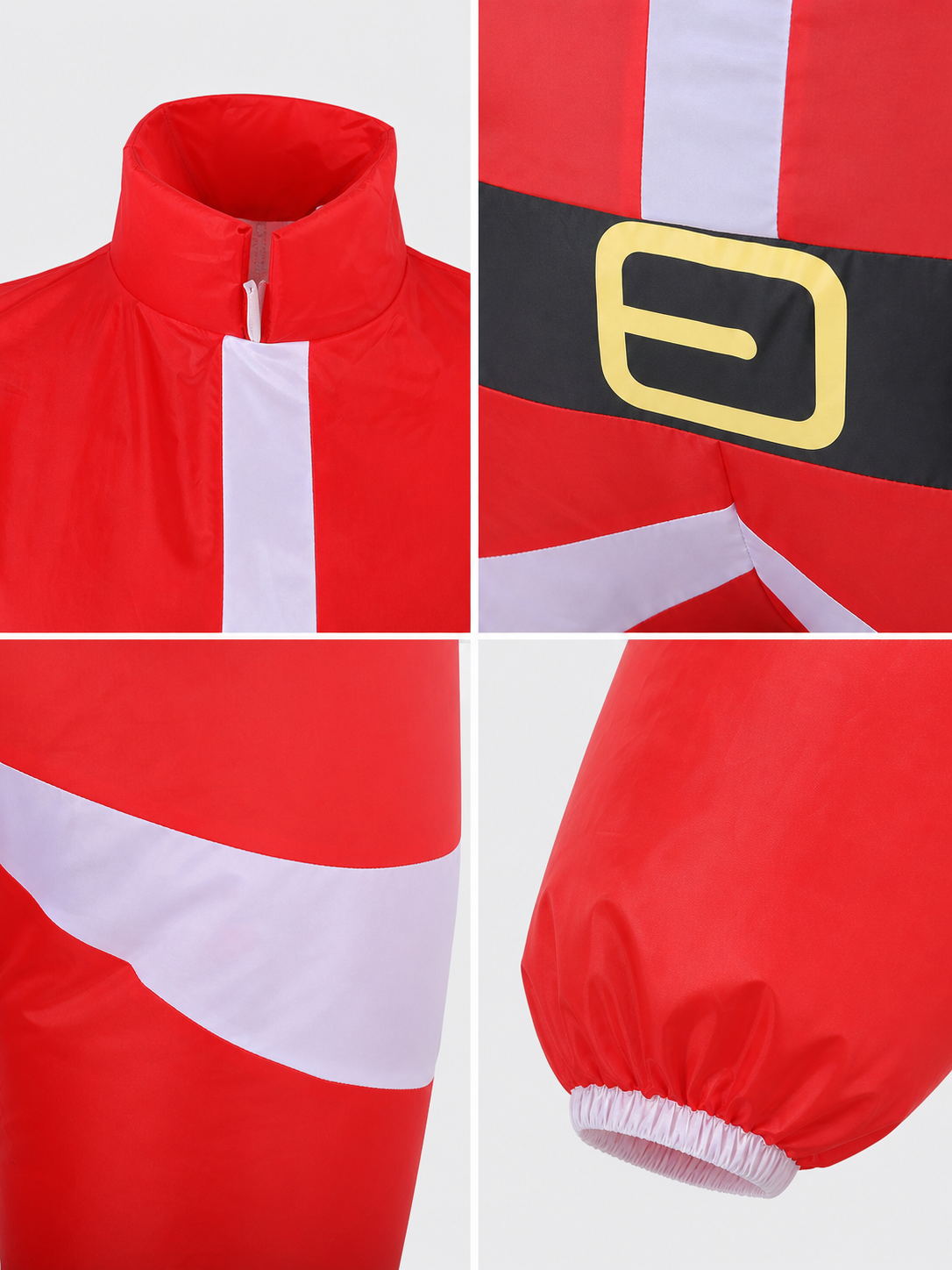 Santa Claus costume with beard and hat for the holidays