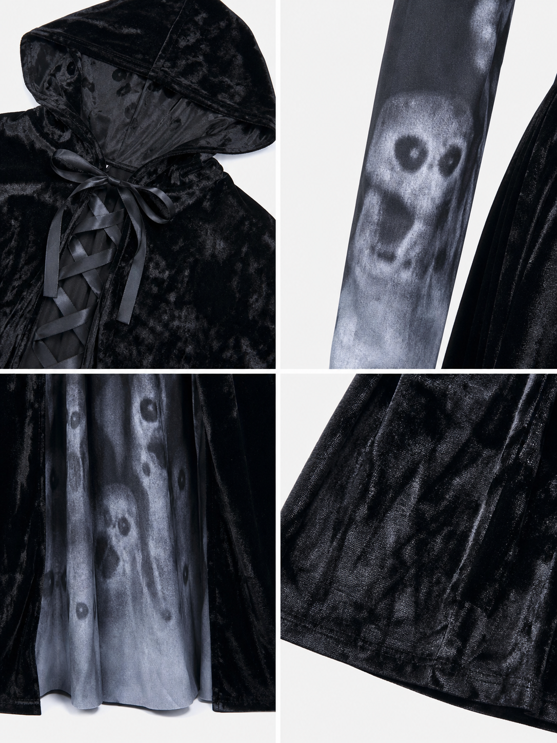 Halloween Gothic Hooded Costume Dress