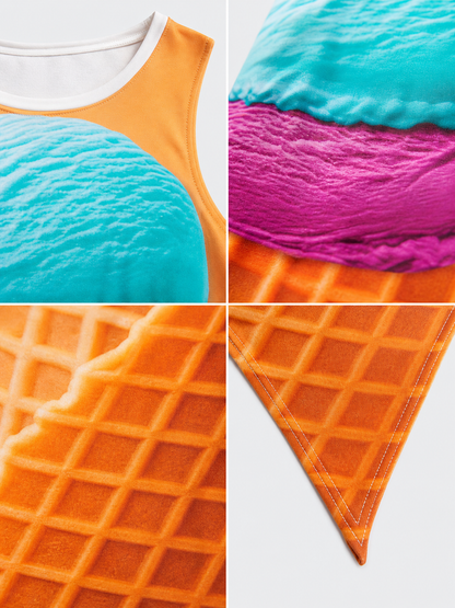 Ice Cream Cone Costume for Parties
