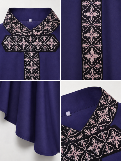 Cosplay Robe with Geometric Pattern