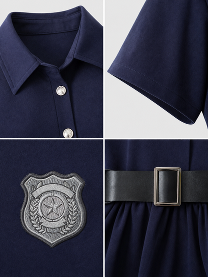 Kids Police Costume for Cosplay and Parties