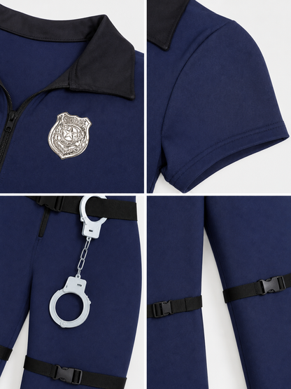 Police Cosplay Costume with Cap