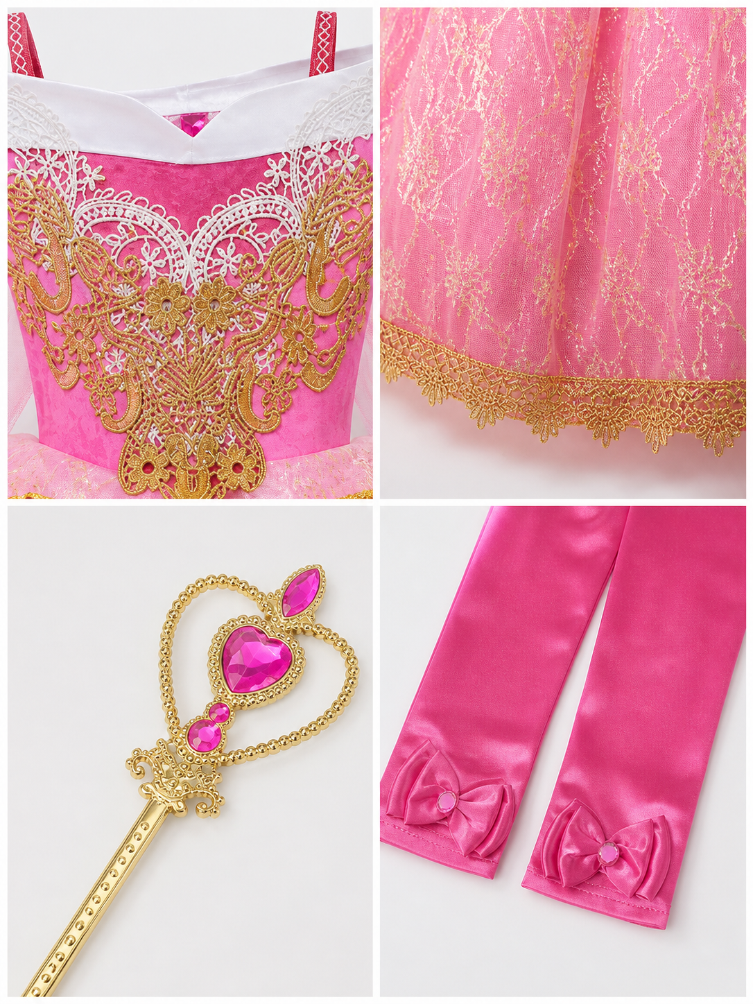 Princess Costume for Halloween and Cosplay detail view