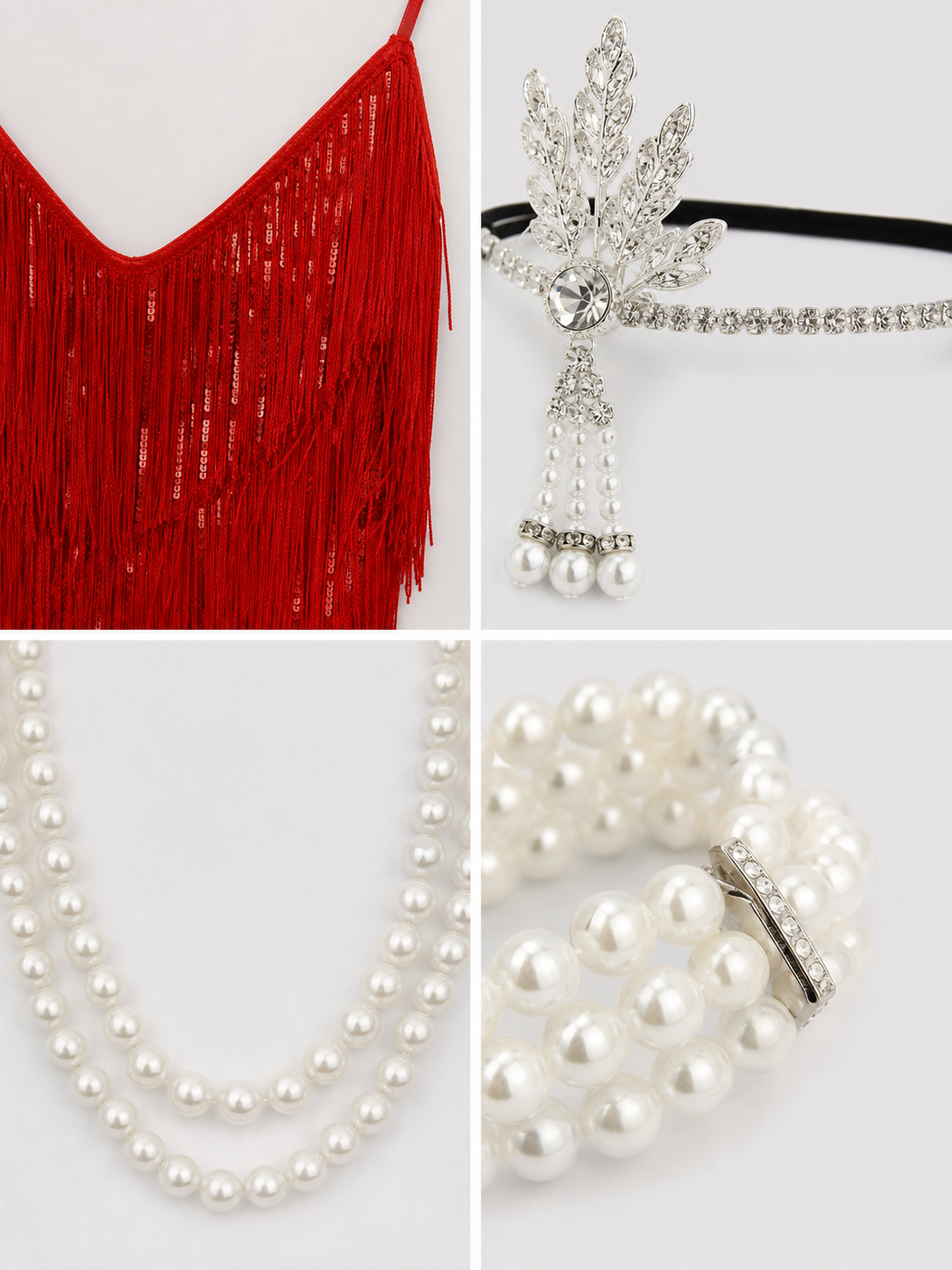 1920s-Style Fringed Dress Costume Set