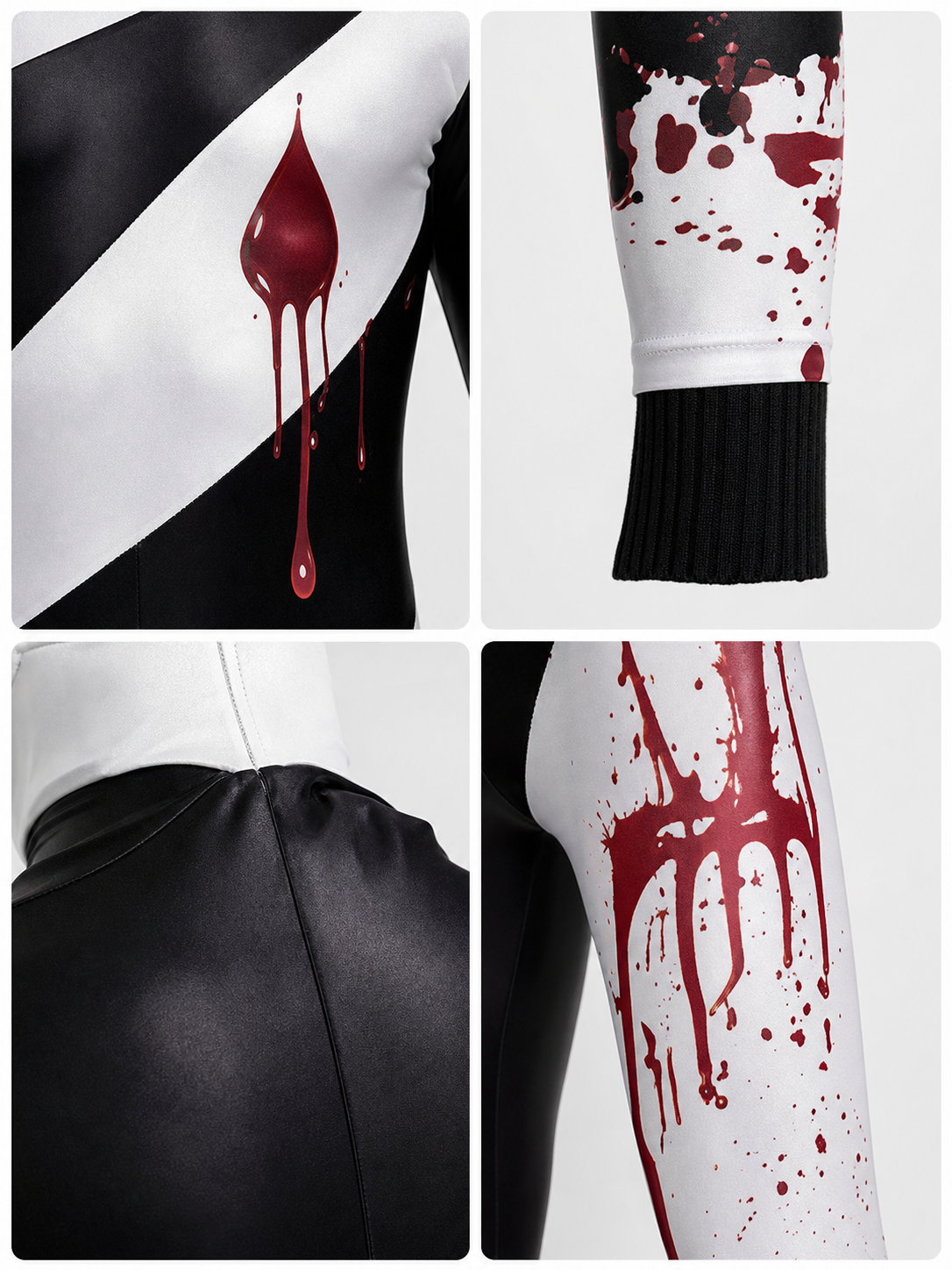 Bloody Clown Costume with Mask for Halloween