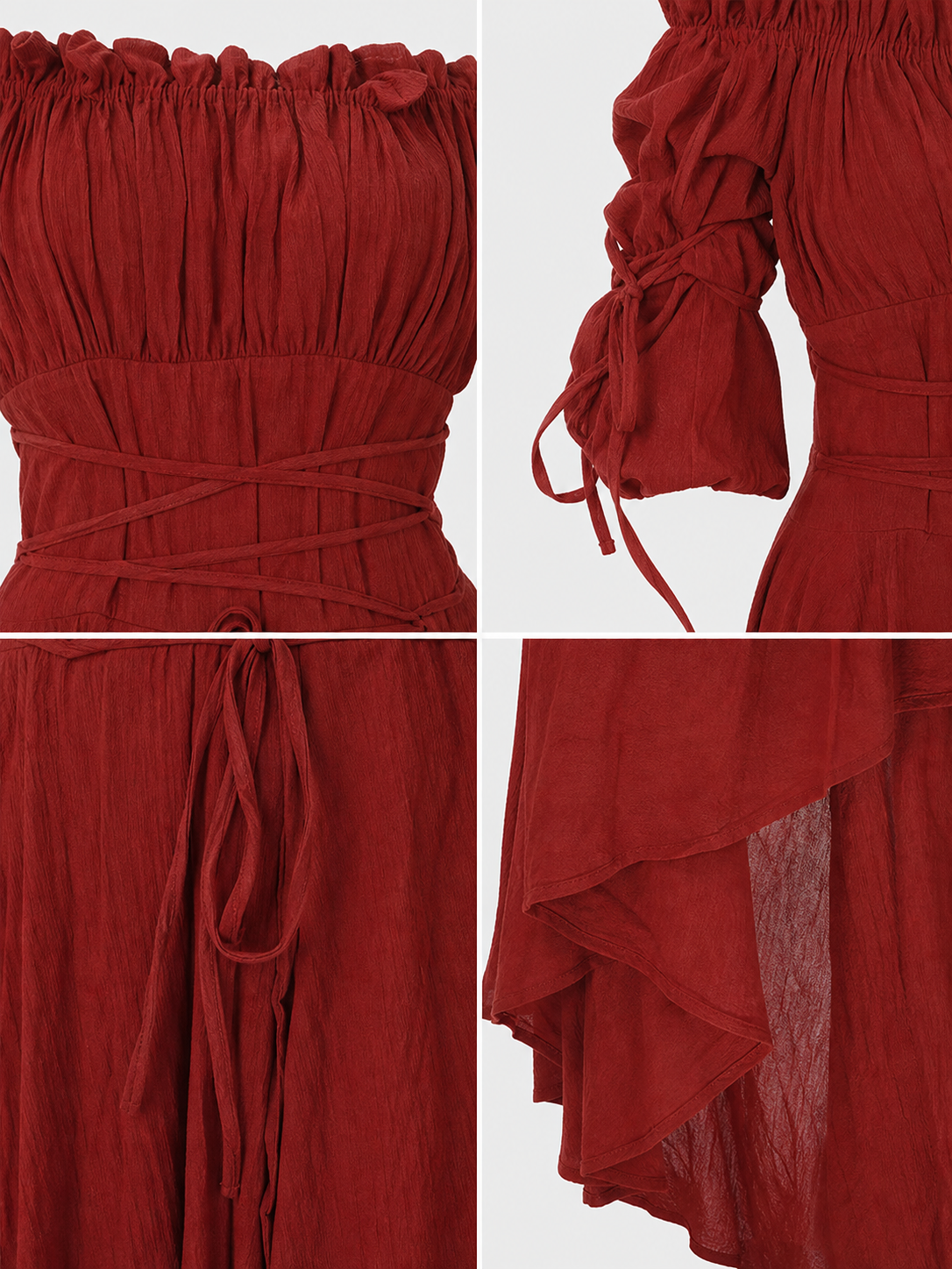 Retro Stage Dress with Asymmetrical Skirt
