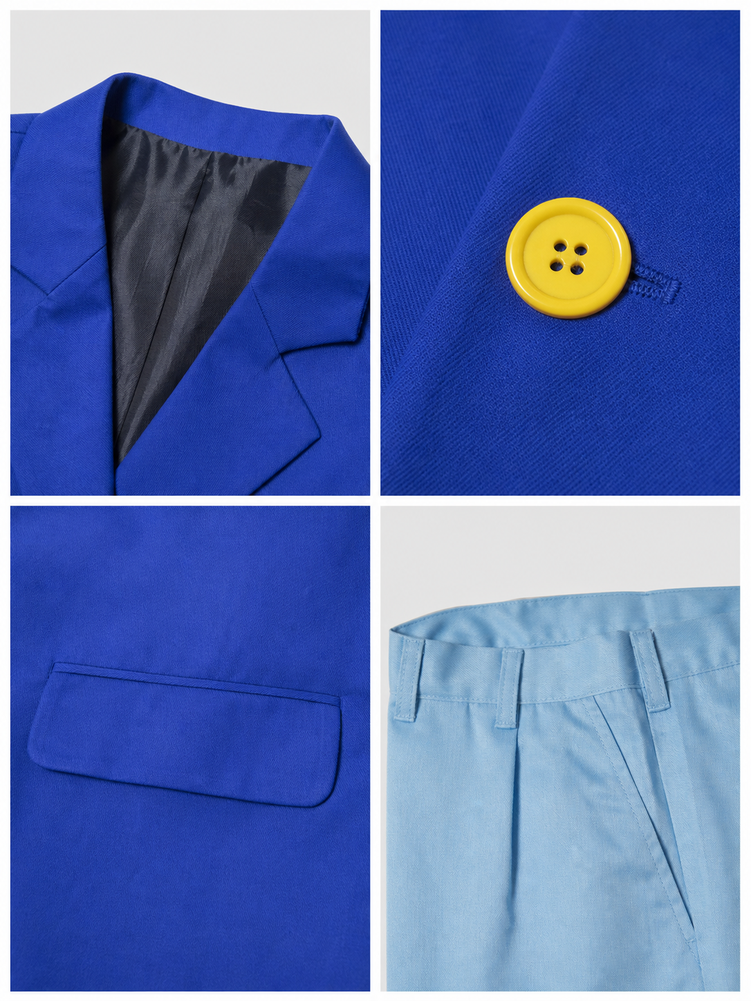 Edogawa Conan Cosplay Costume, 4 Pieces