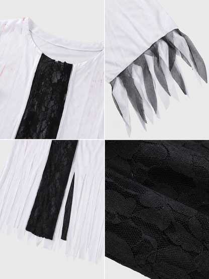 Ghost Costume with Veil for Halloween