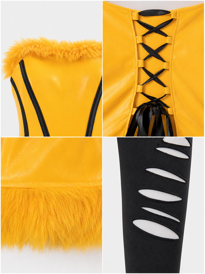 Cosplay Costume with Ears, Tail, and Accessories