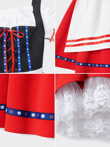 Oktoberfest-Style Costume Dress with Apron