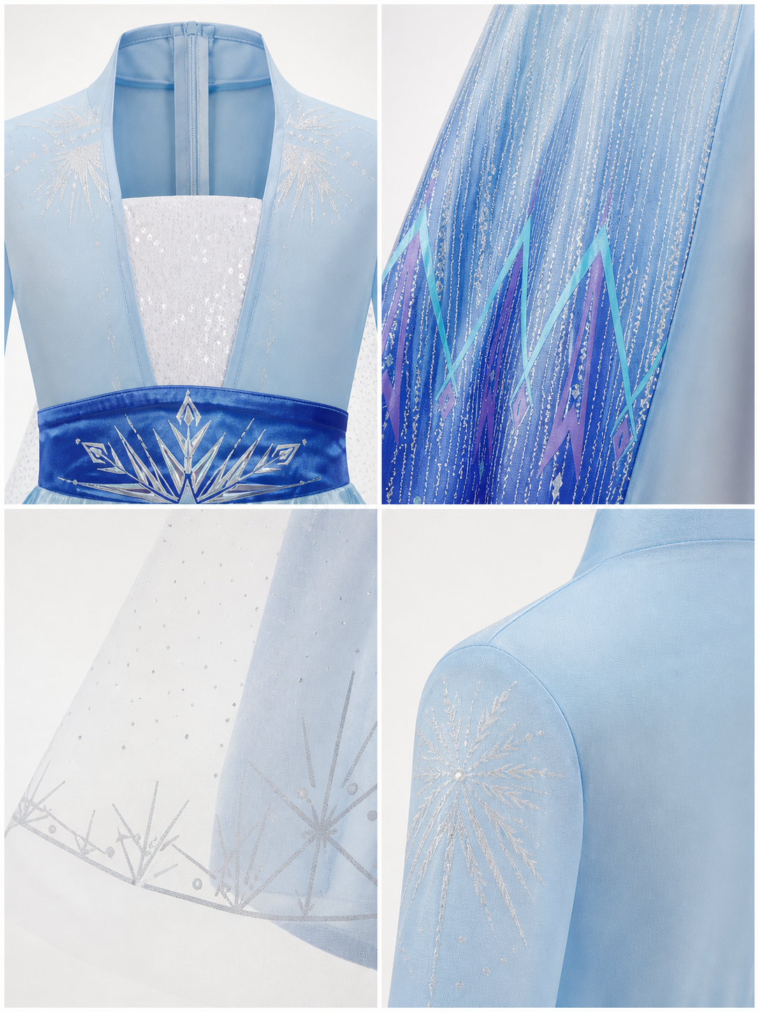 Snow Queen Carnival Costume for Halloween and Cosplay product detail composite