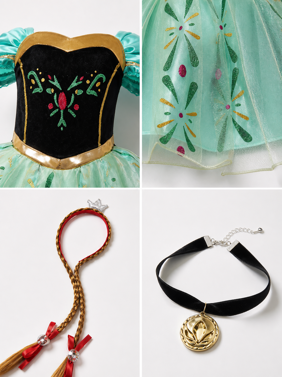Princess Costume for Halloween and Cosplay detail view
