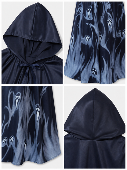 Cosplay Costume with Hood, Cape, and Gloves