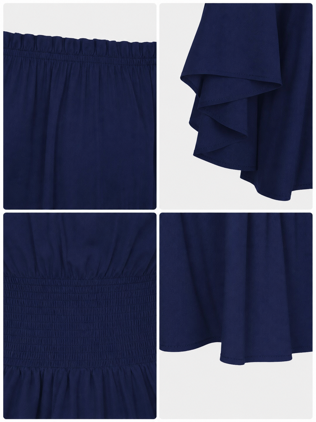 Off-the-Shoulder Blouse with Flared Sleeves