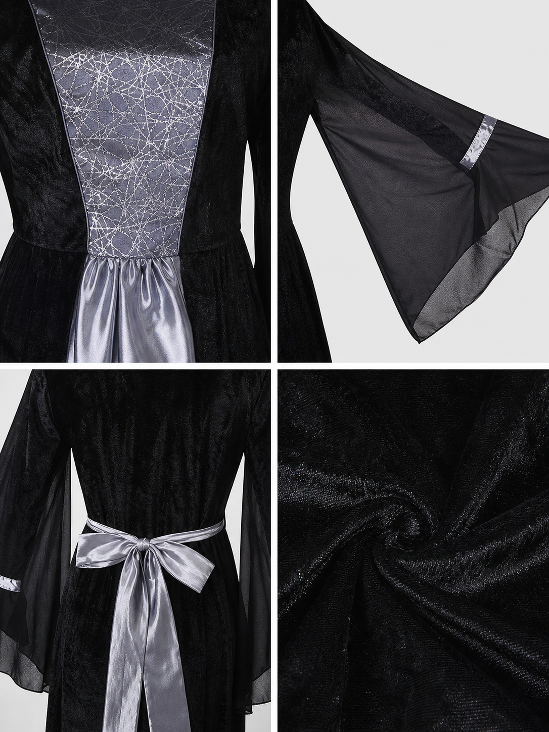 Witch Costume: Long Dress and Hat for Cosplay