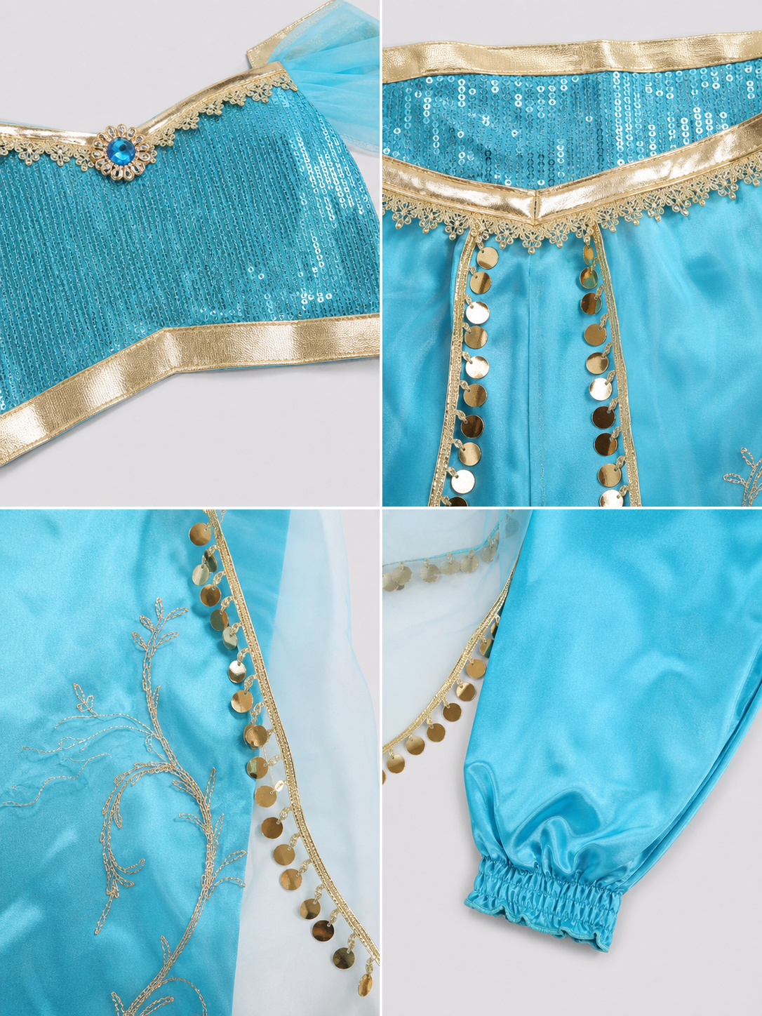 Themed Costume with Sequins and Harem Pants