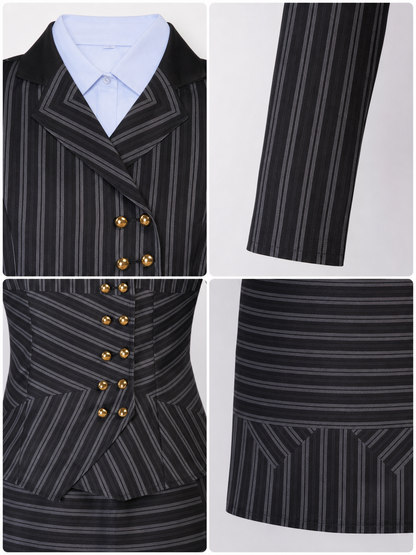 Elphaba Cosplay Costume: Jacket, Skirt, and Shirt