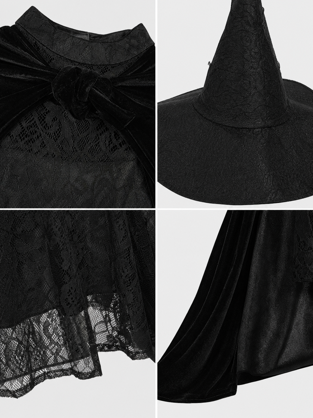 Elphaba Cosplay Costume: Dress, Cape, and Hat