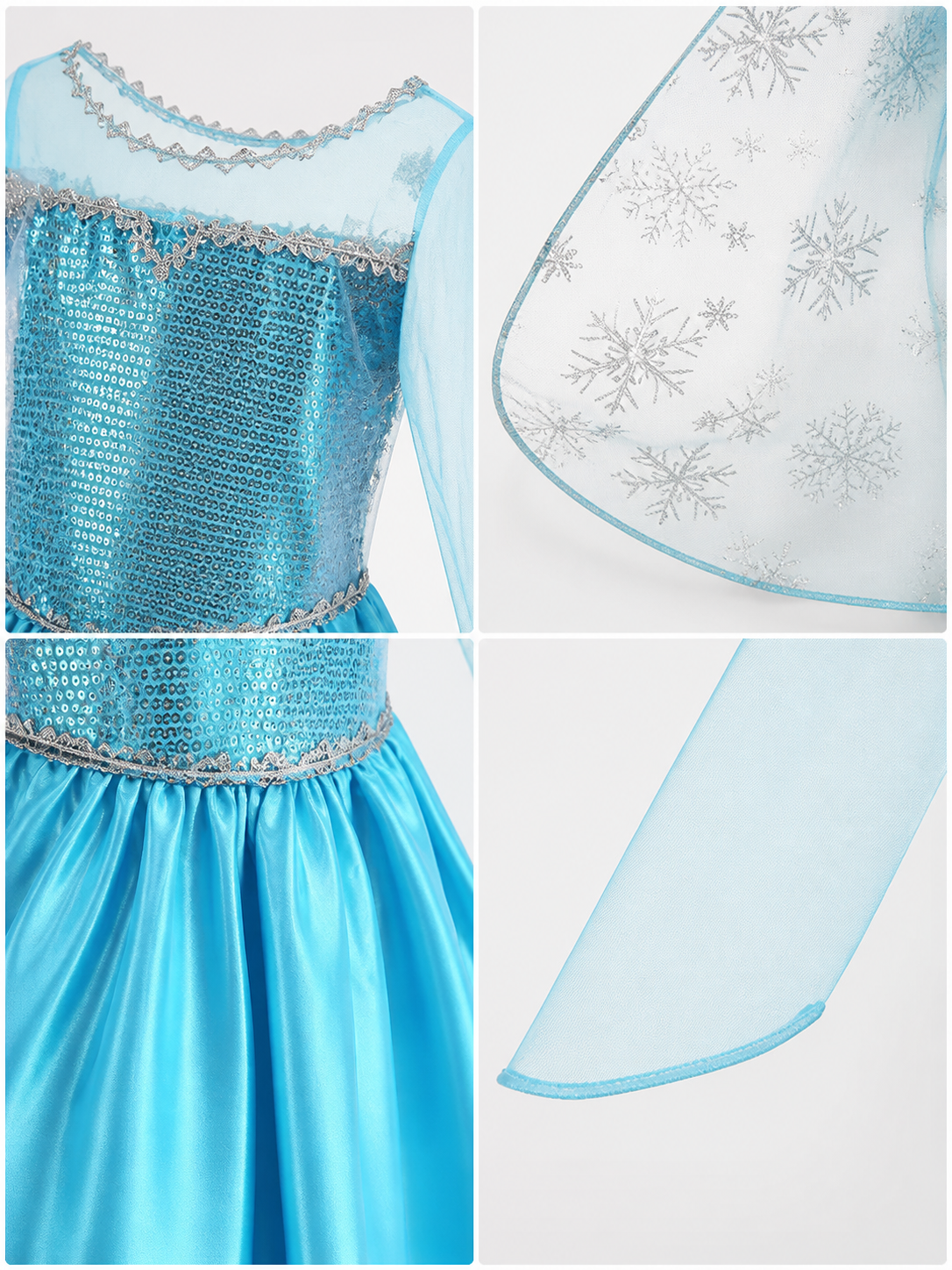 Snow Queen Carnival Costume for Halloween and Cosplay
