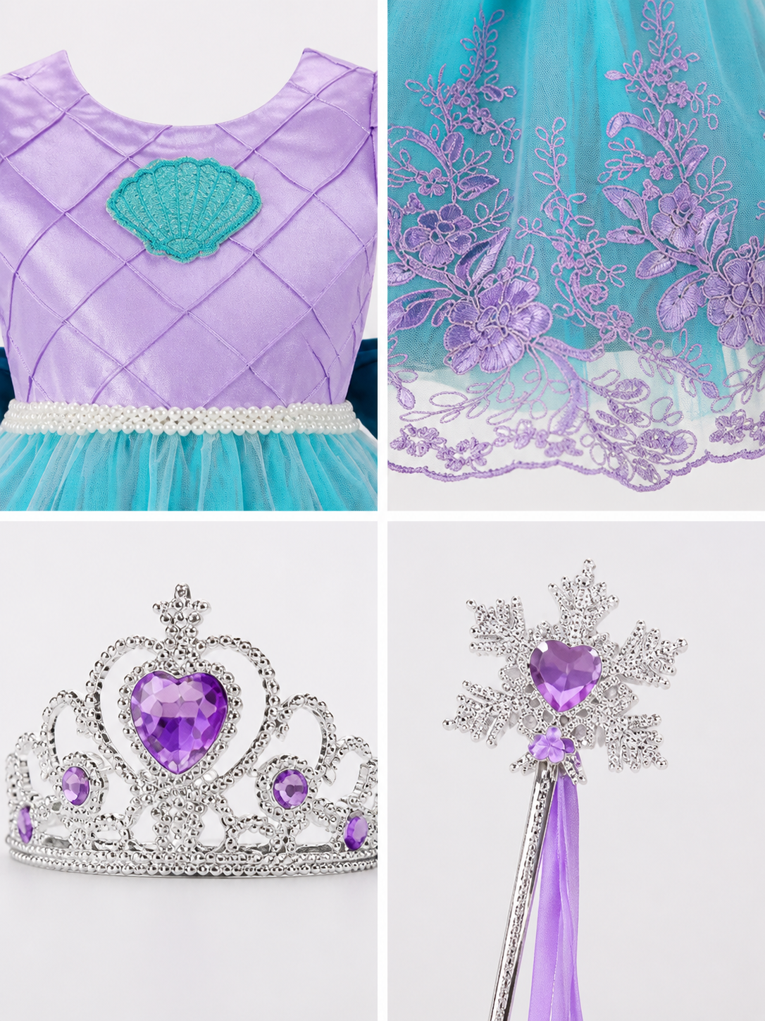 Mermaid Costume for Halloween and Cosplay product detail composite