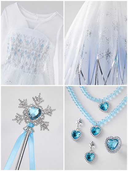 Snow Queen Costume for Halloween and Cosplay detail view