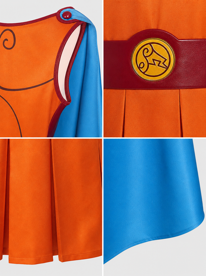 Hercules Cosplay Costume with Cape, Belt, and Bracers