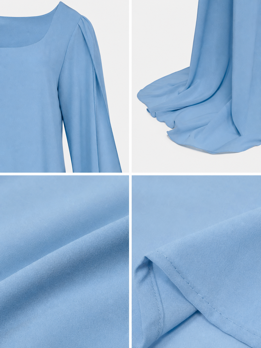 Long Light Blue Dress for Cosplay