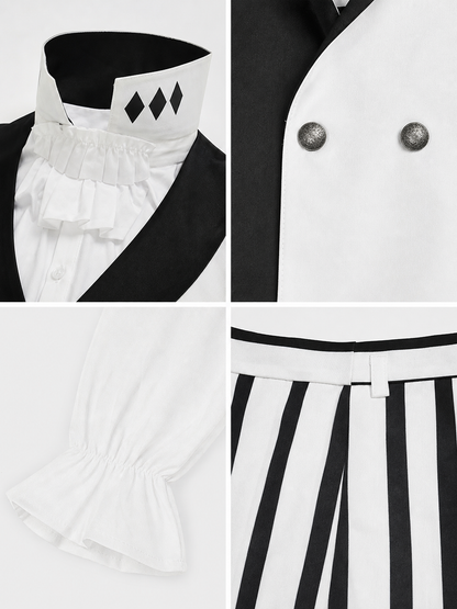 Nikolai Gogol Cosplay Costume: Cape, Vest, and Top Hat