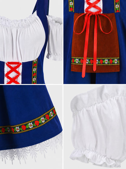 National costume with apron and trim