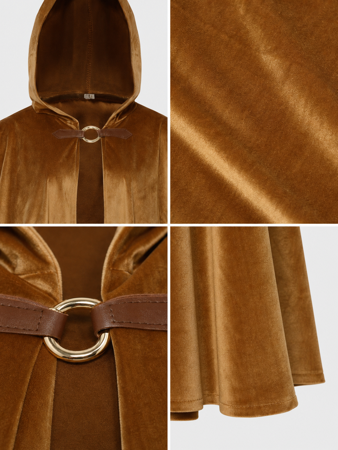 Medieval Hooded Cape for Cosplay