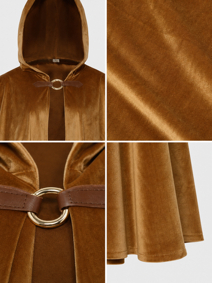 Medieval Hooded Cape for Cosplay