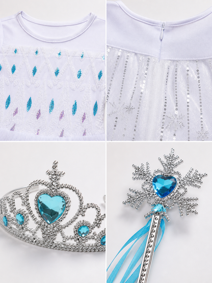 Snow Queen Costume for Halloween and Cosplay detail view