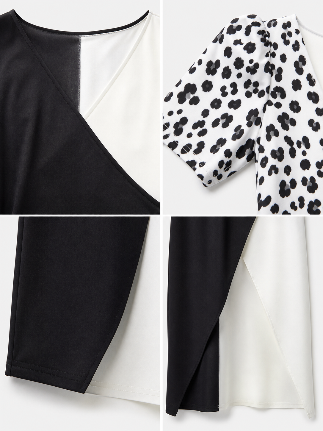 Cruella cosplay dress, black and white, long