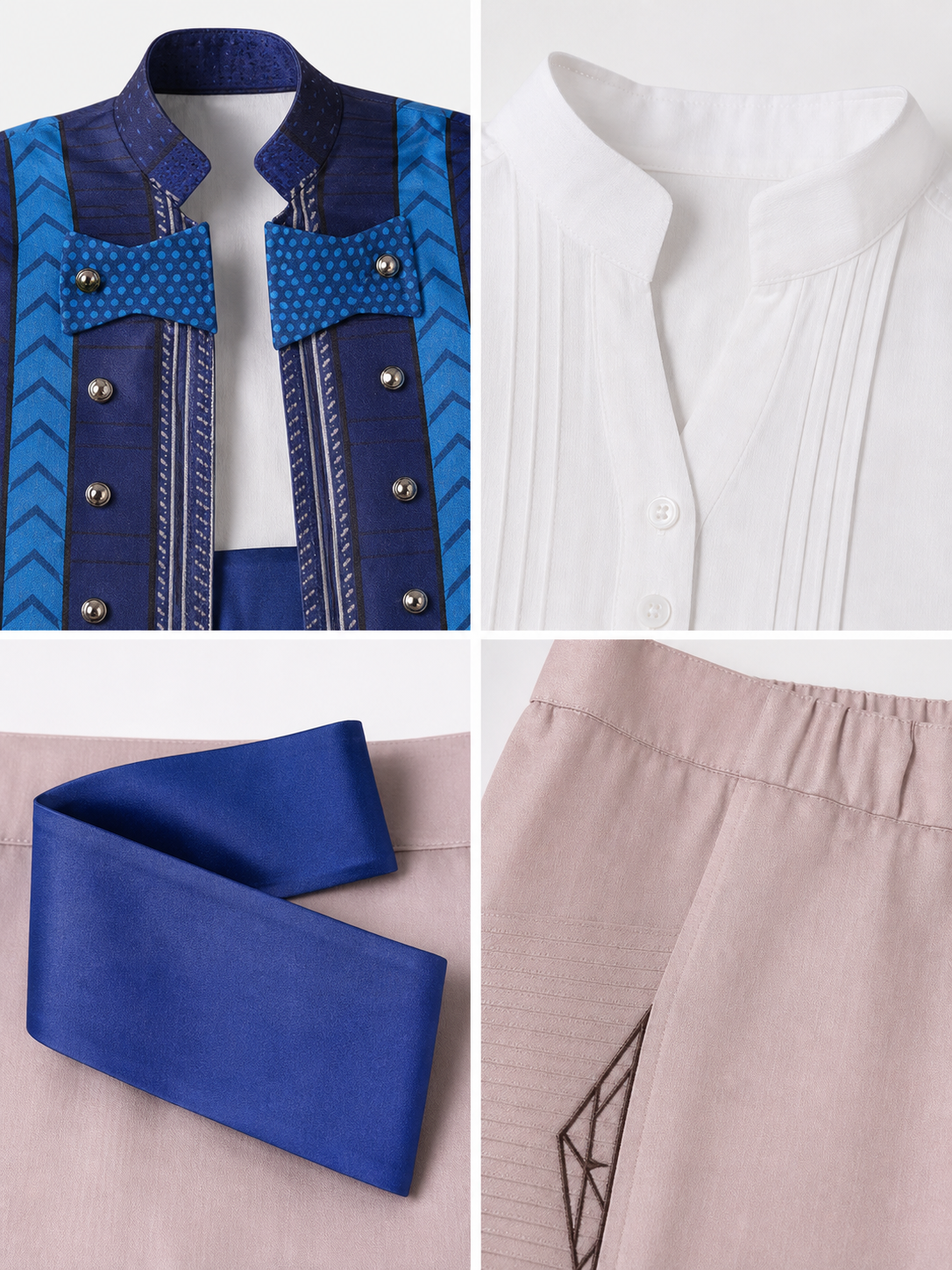 Fiyero Cosplay Costume: Vest, Shirt, and Pants