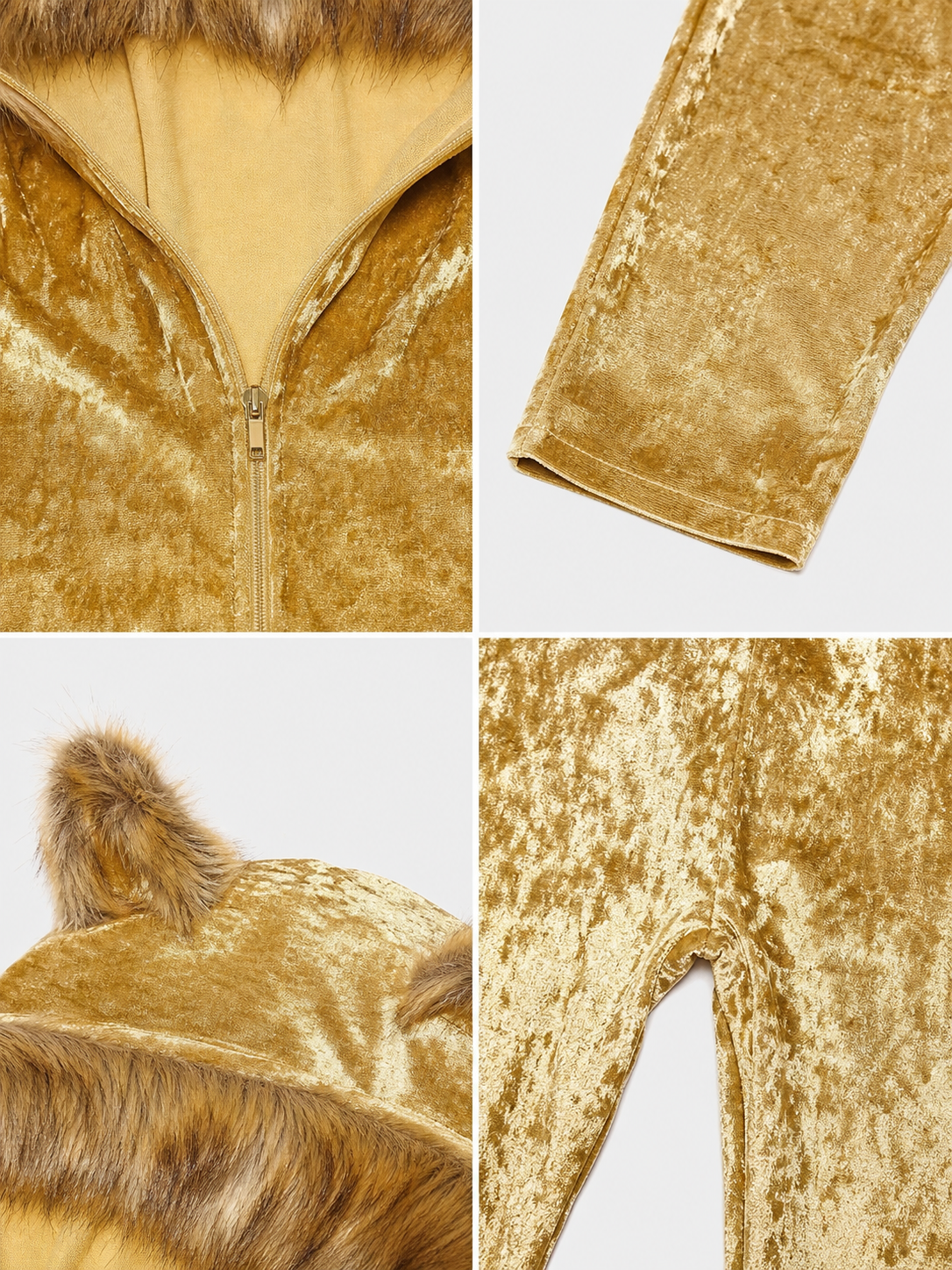 Fox Hooded Jumpsuit Costume for Cosplay