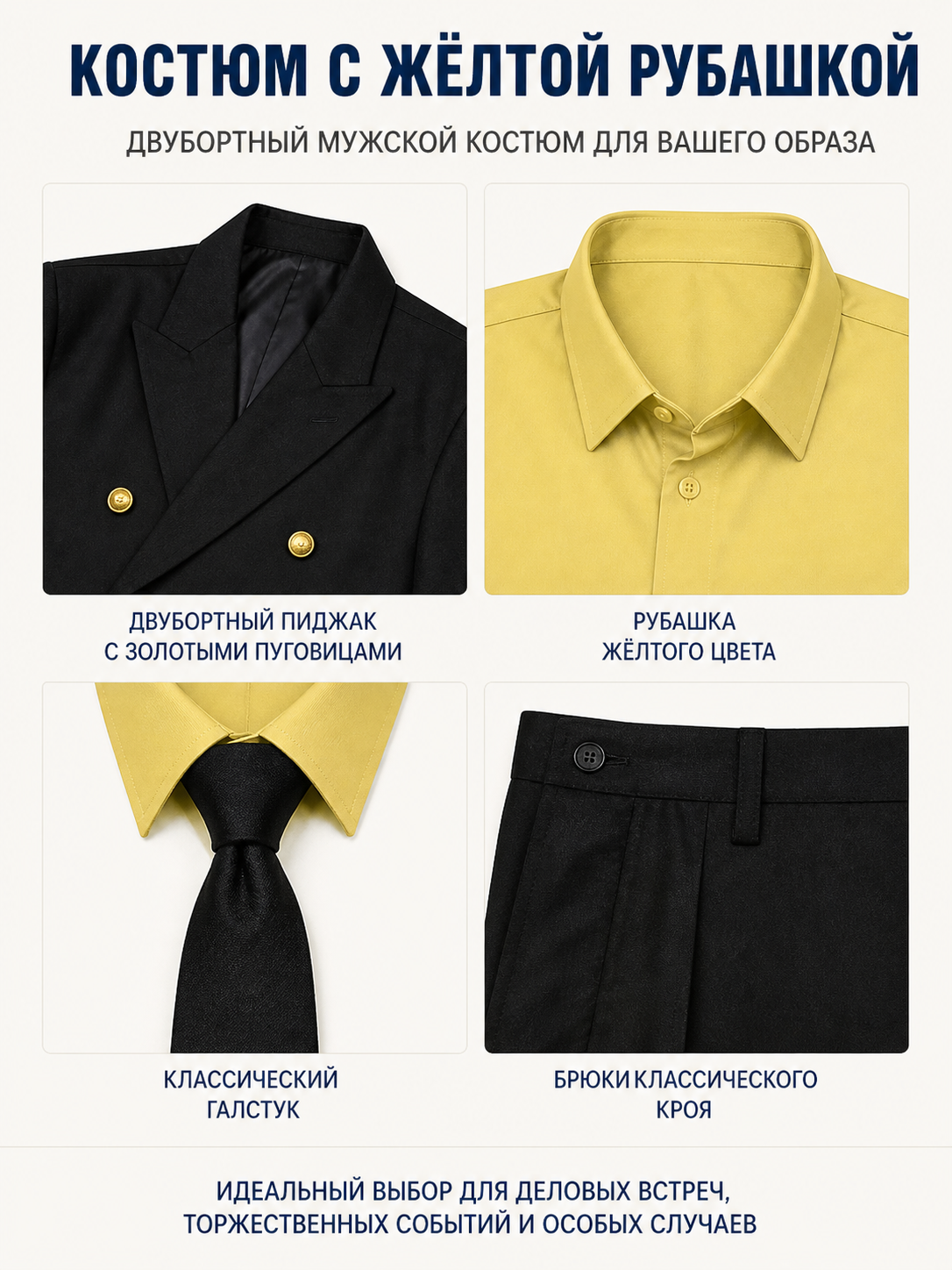 Sanji Double-Breasted Cosplay Costume from One Piece detail view