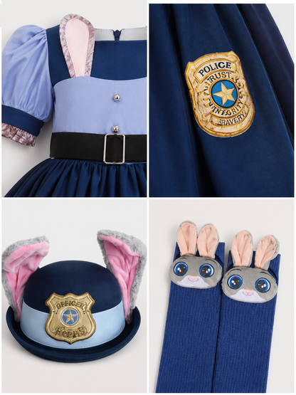 Halloween Police Rabbit Costume detail view