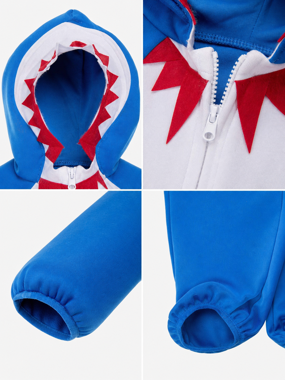 Shark costume, jumpsuit for parties