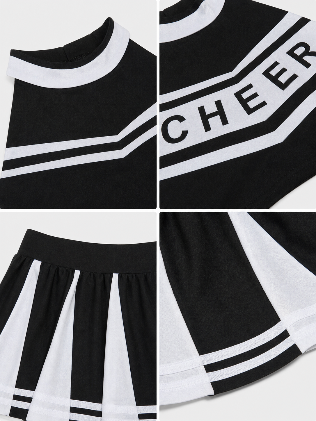 Cheerleading-Style Stage Costume Set