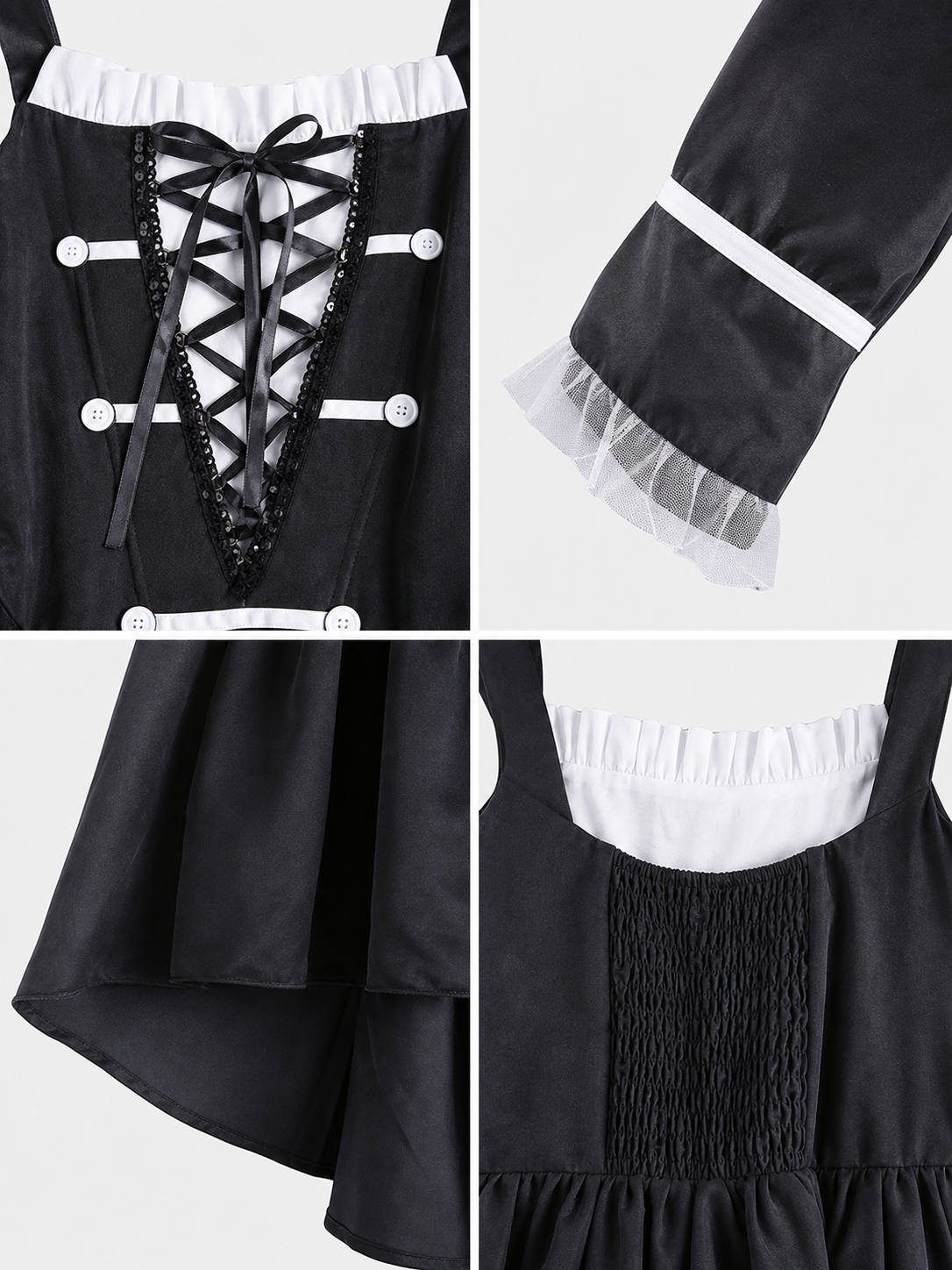Pirate Cosplay Dress with Corset Lacing