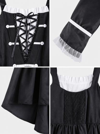 Pirate Cosplay Dress with Corset Lacing