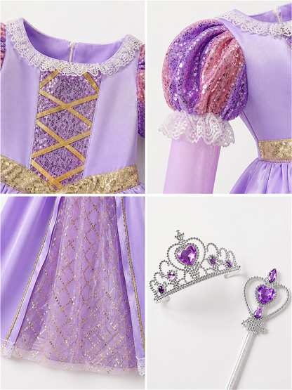 Princess Costume for Halloween and Cosplay detail view