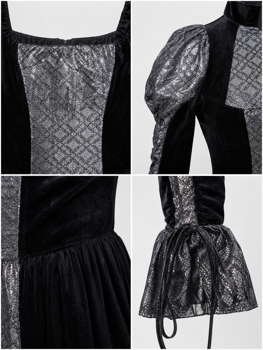 Gothic Long Dress for Halloween and Cosplay