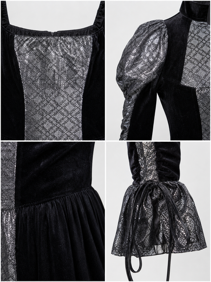 Gothic Long Dress for Halloween and Cosplay