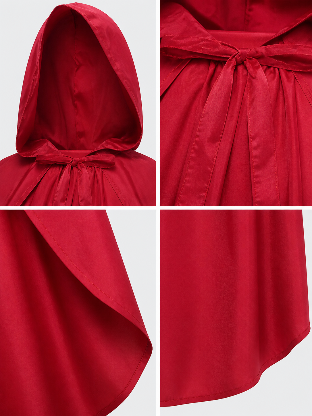 Red hooded cloak for children's cosplay