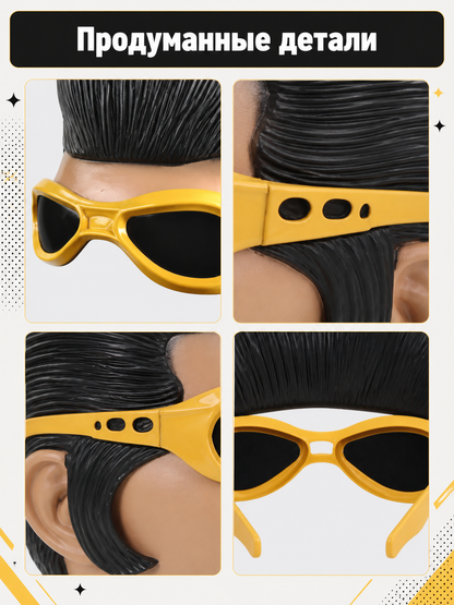 Retro Half-Face Carnival Mask for Halloween and Cosplay detail view