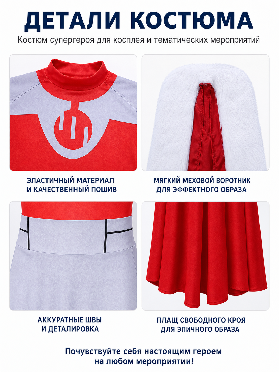Thragg Carnival Costume with Cape and Emblem