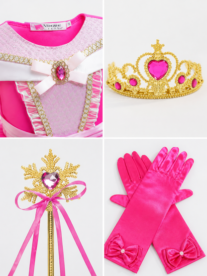 Pink Princess Costume for Halloween detail view