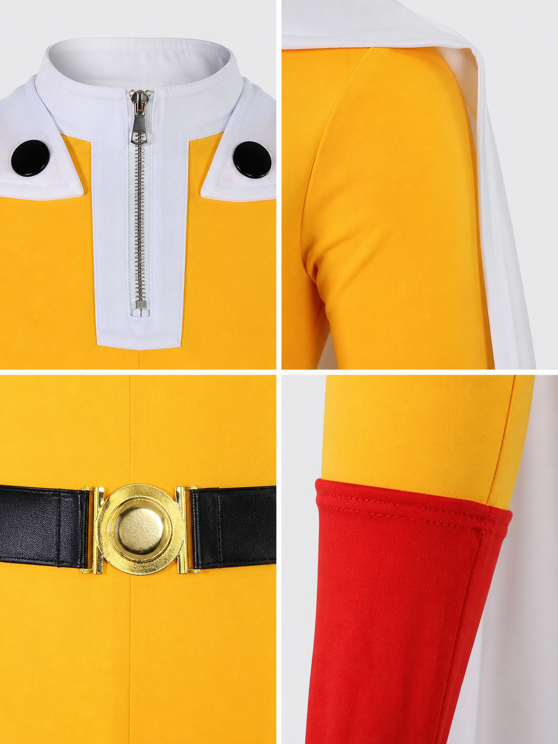 Saitama Cosplay Costume from One-Punch Man with Cape