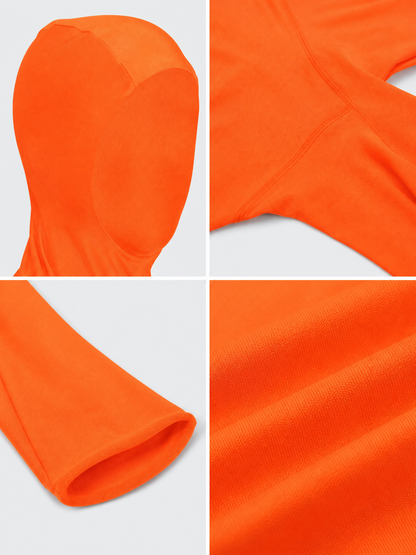 Orange Hooded Morph Suit for Cosplay